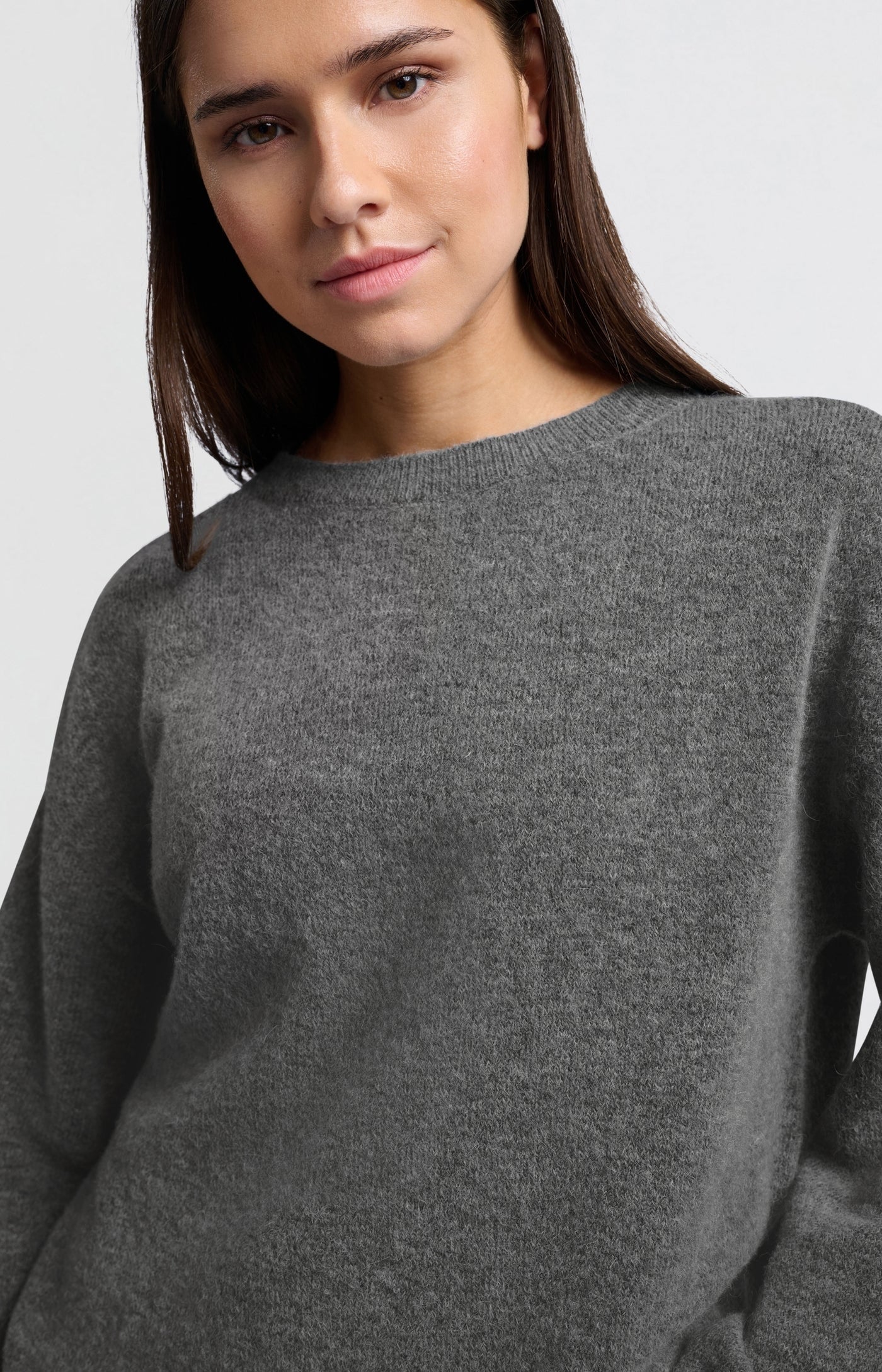 Oversize-Pullover mit Rundhals