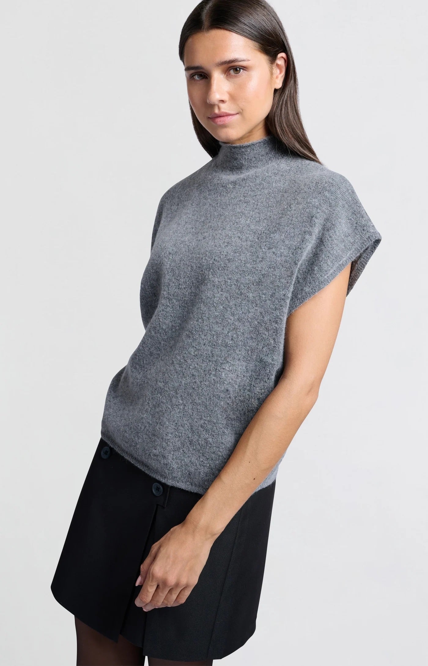 Weicher, ärmelloser Pullover