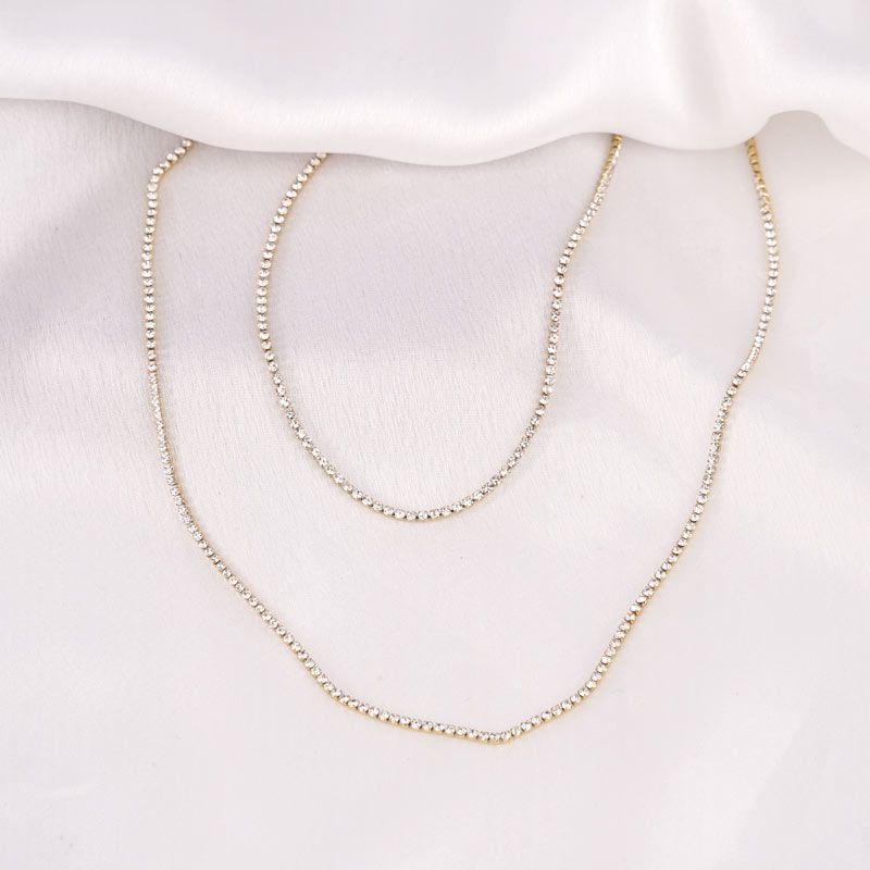 Kette „Particle Glimmer Chain 71 cm“ gold