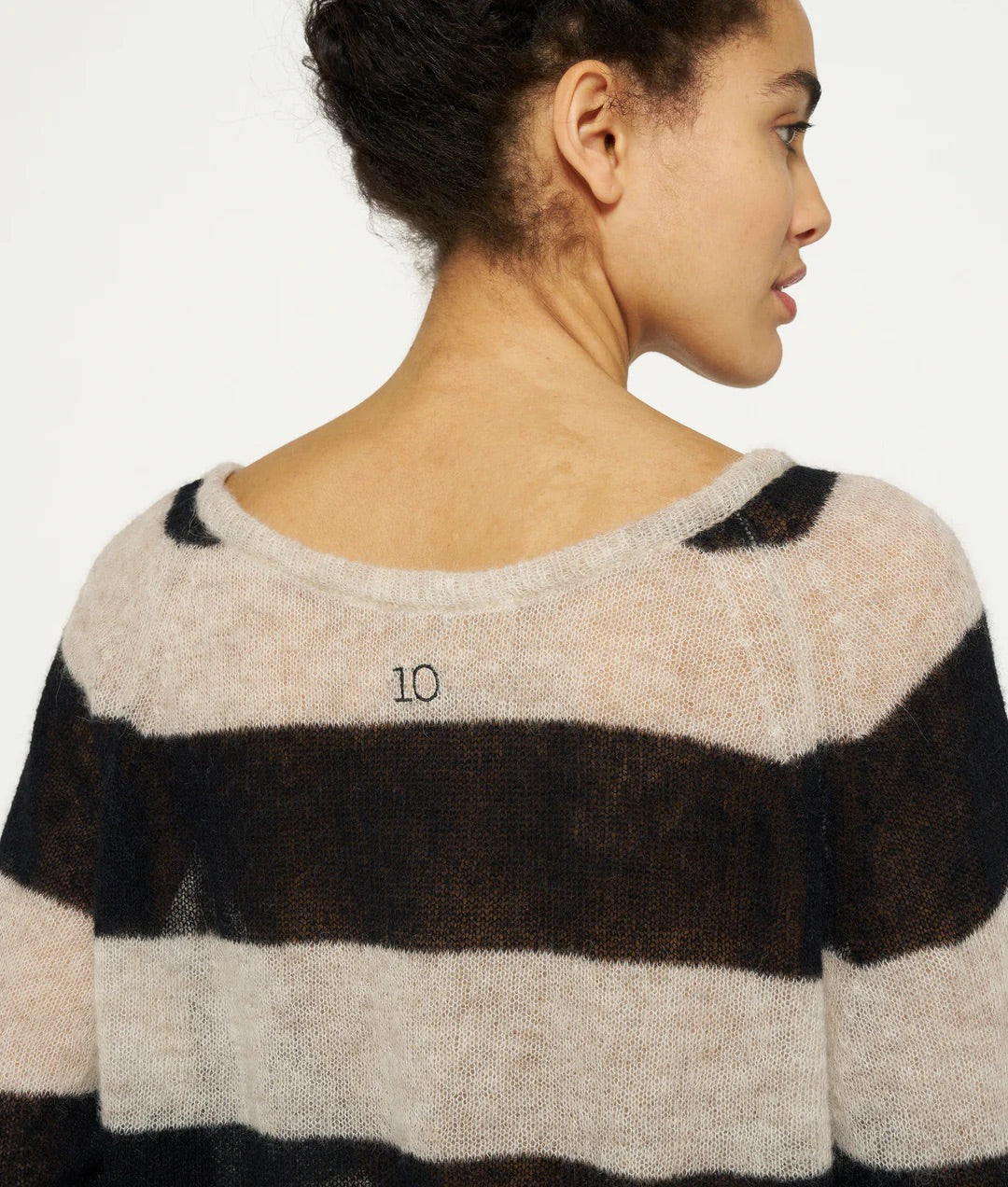 Sweater Thin Knit Stripes