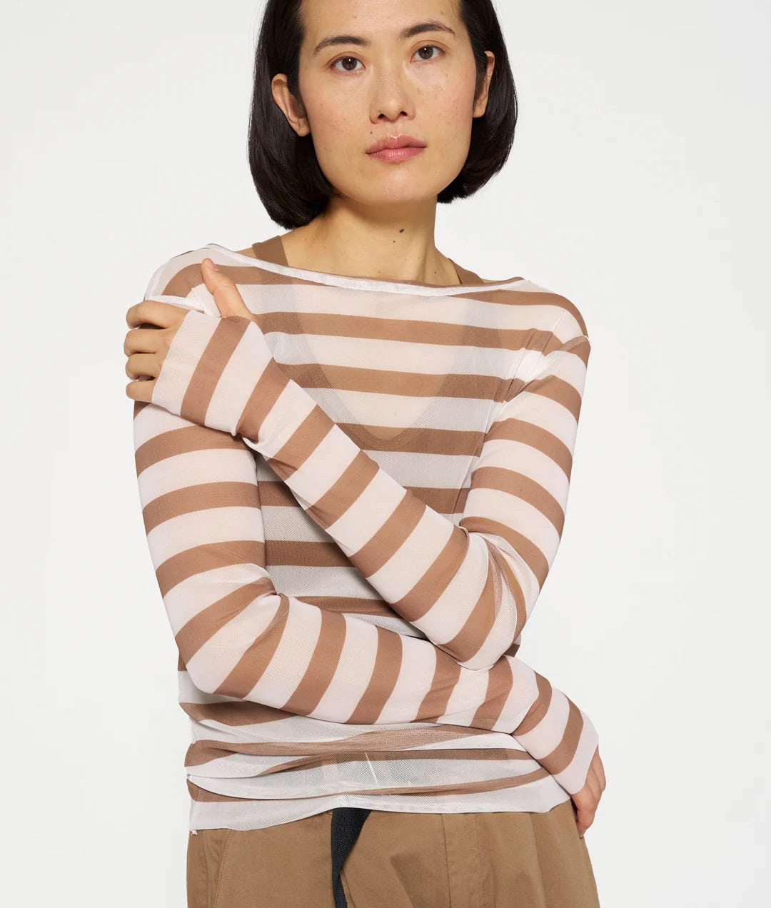 Mesh Tee Stripe