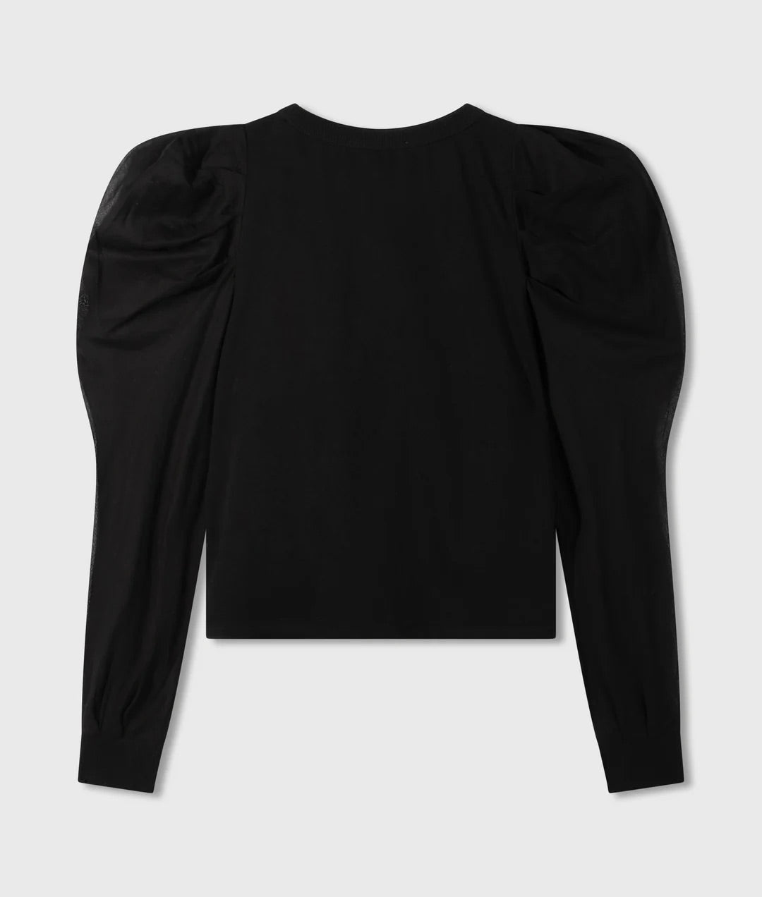 Soft Sweater Puff Sleeves black