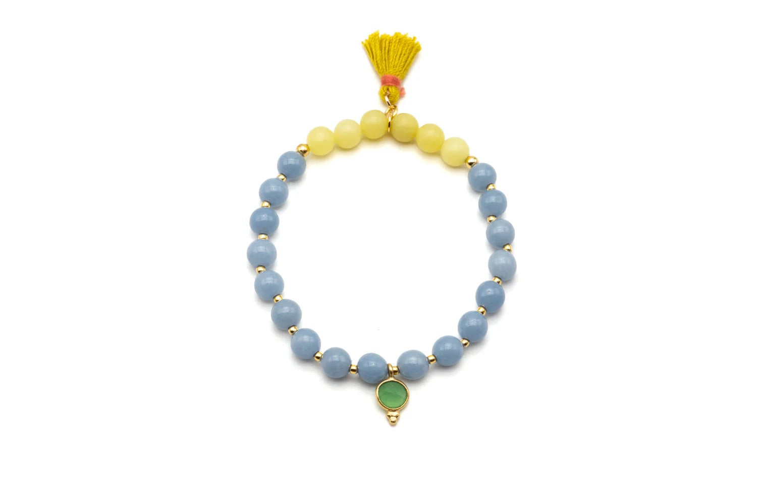 Armband „Mala Single Lemon Blue“