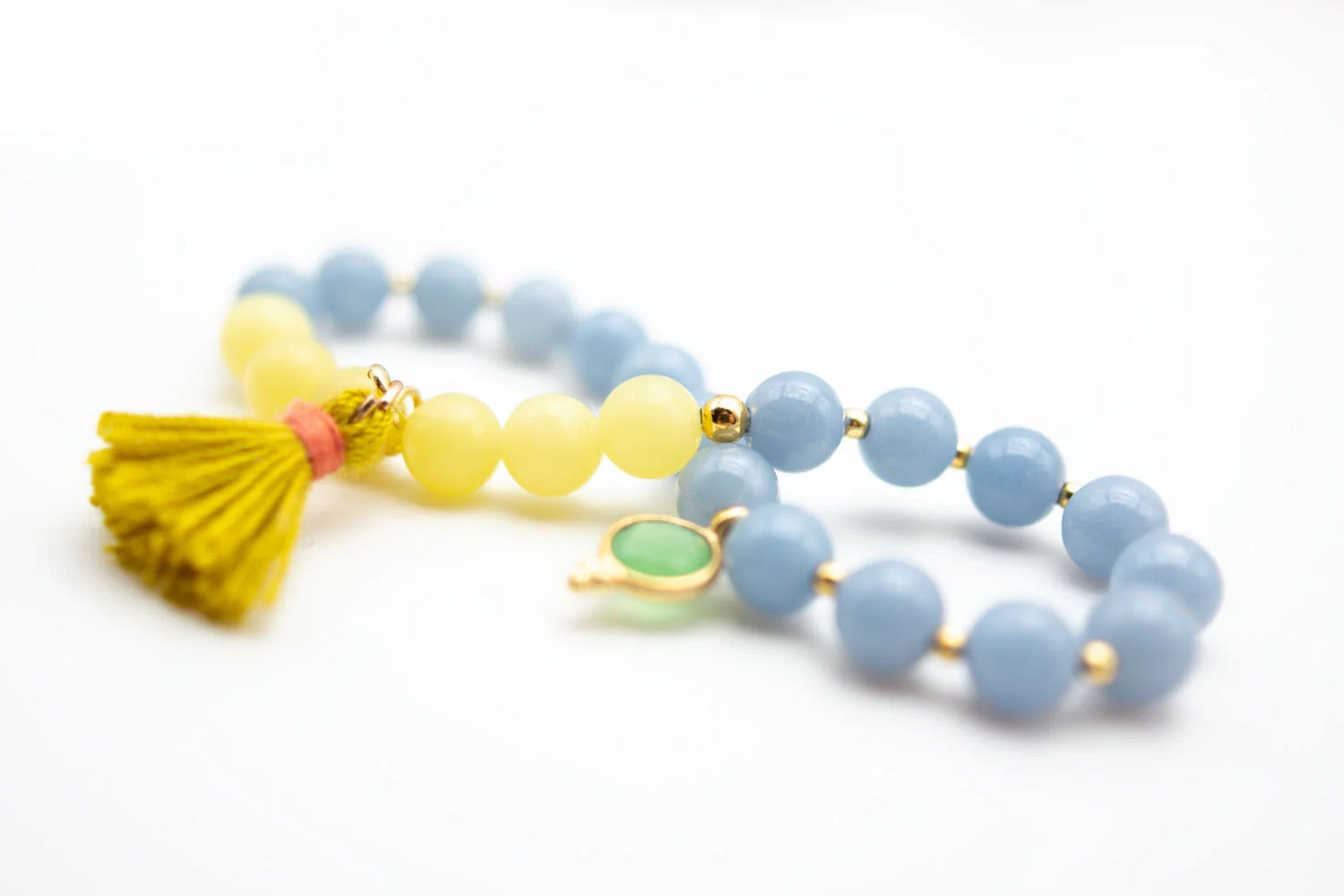 Armband „Mala Single Lemon Blue“