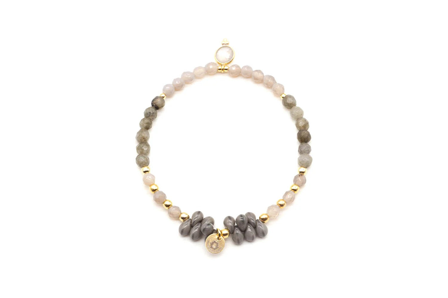 Armband „Drops Grey“