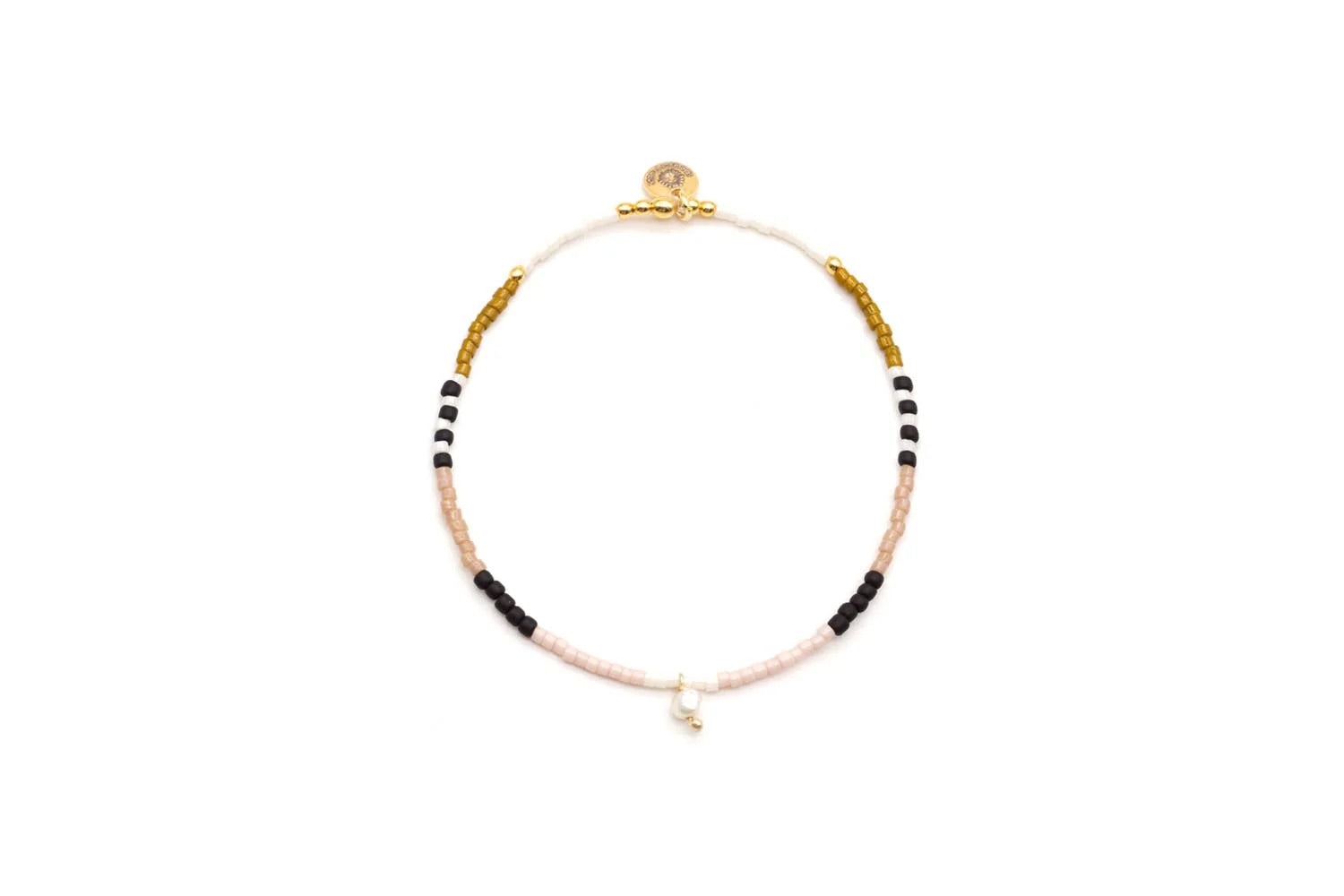 Armband „Mala Single Miyuki Caramel“