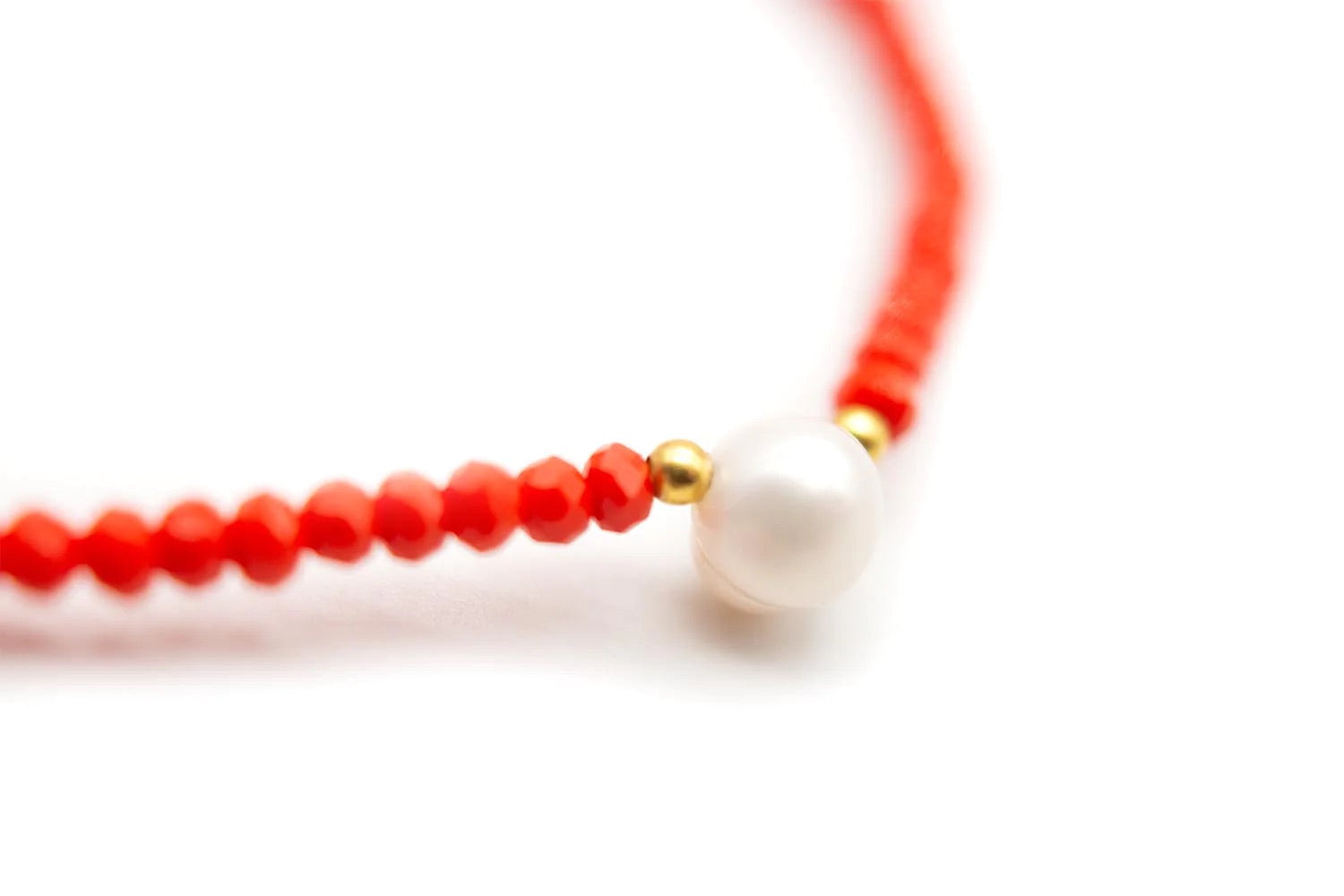 Armband „Mala Single 6Drops Red“