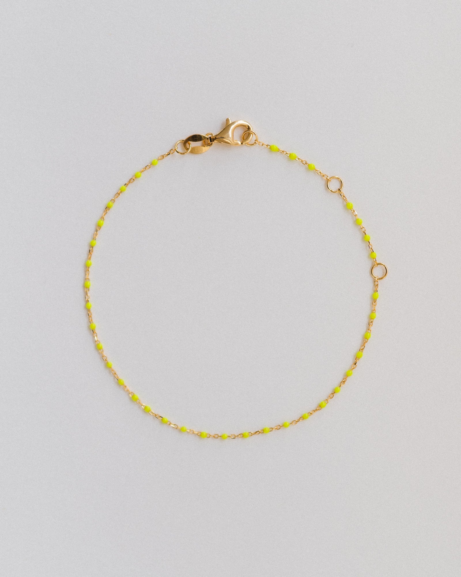 Emaille-Armband "Yellow DotsDLL"