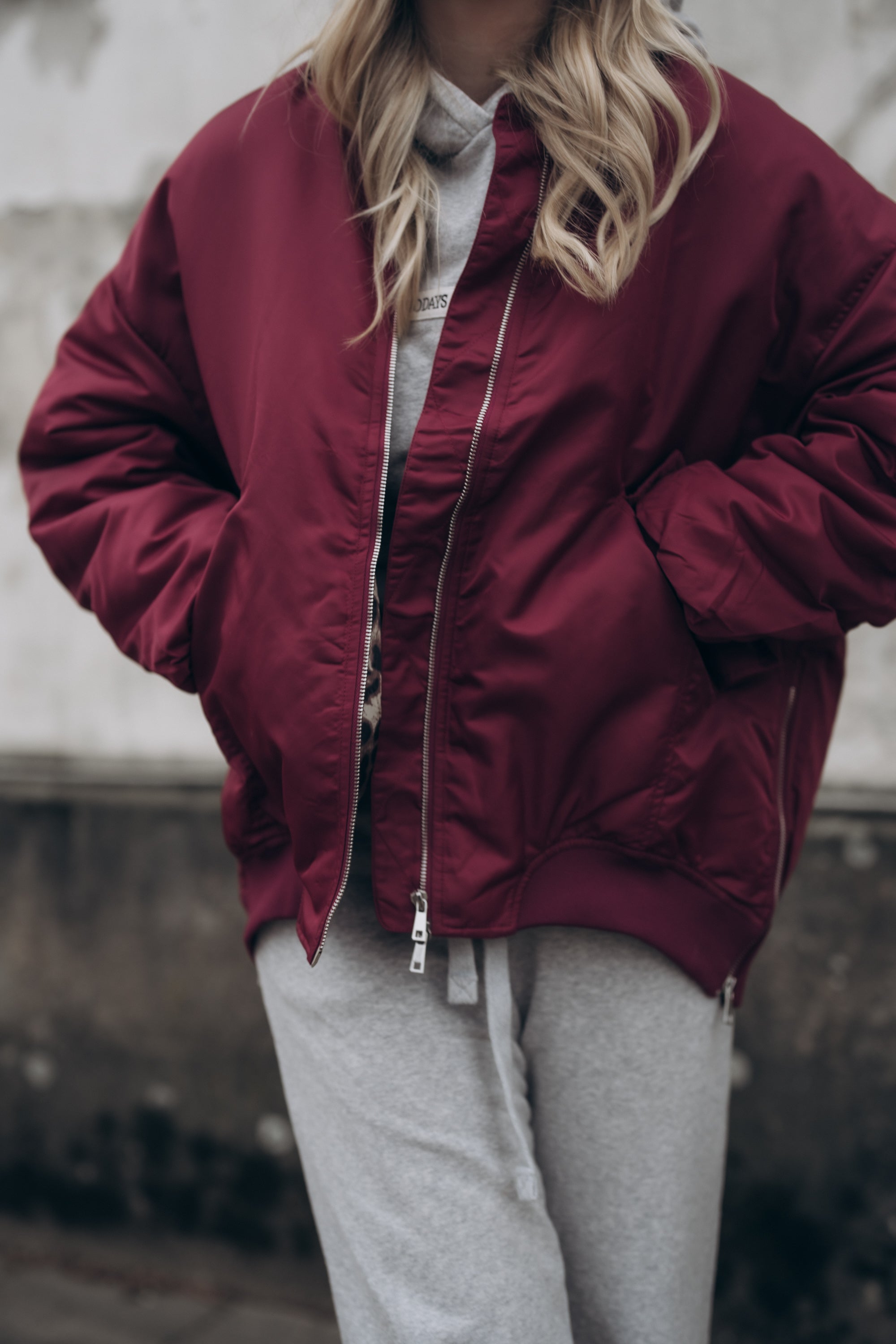 Bomberjacke „LizDLLleo“ bordeaux