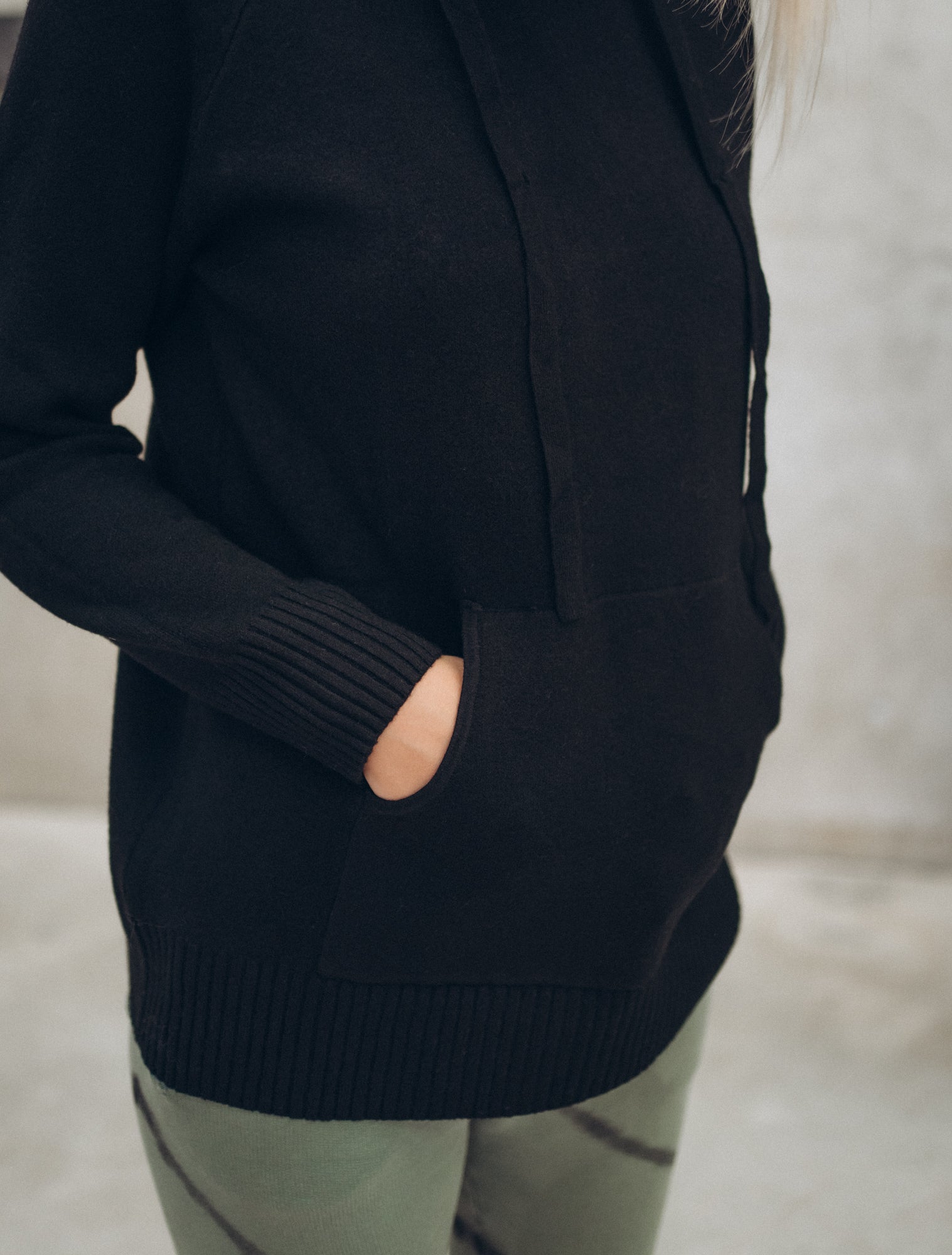 Knit Hoodie „AmelieDLL“ black