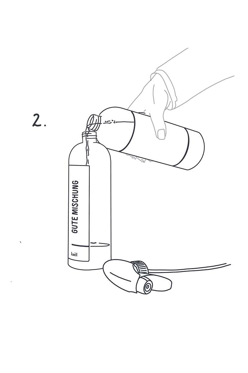 Mischflasche für Konzentrate