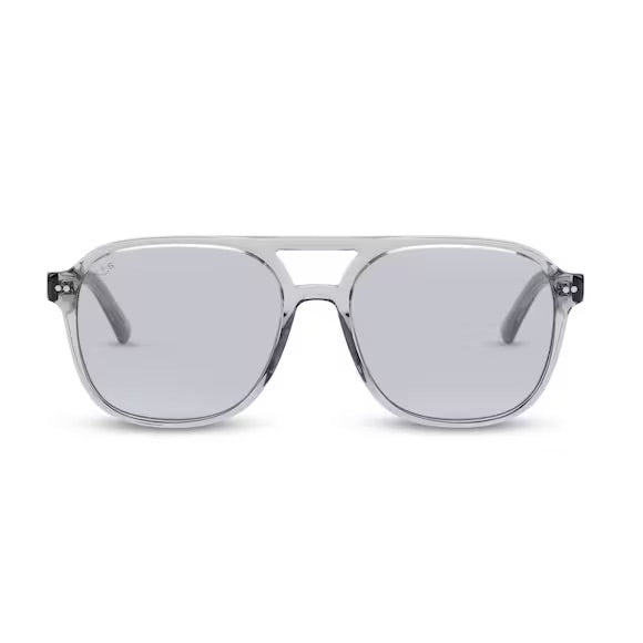 Sonnenbrille „Zurich Oversize Transparent Grey“