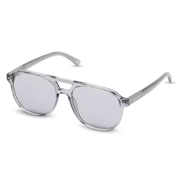 Sonnenbrille „Zurich Oversize Transparent Grey“